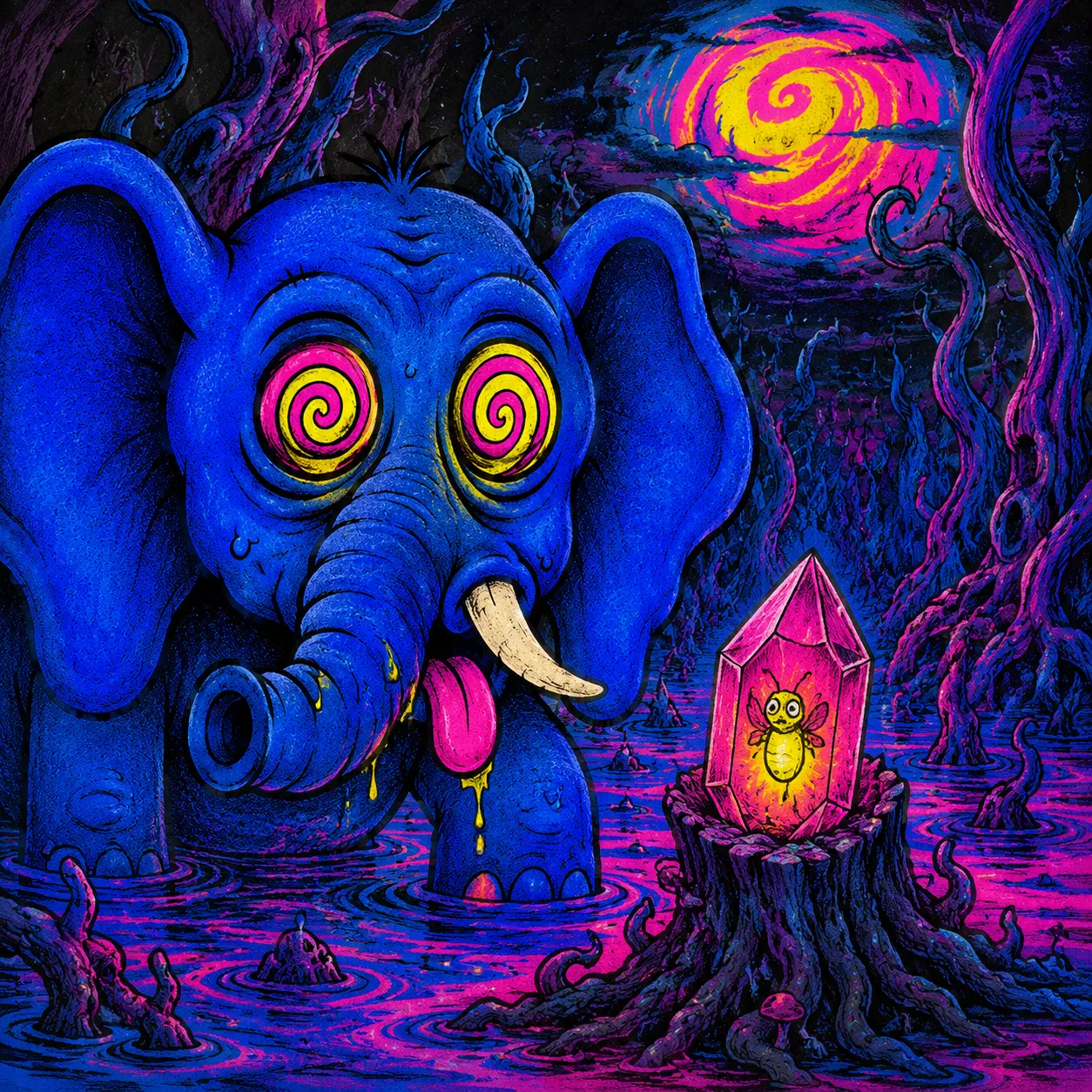 TRIPTRUNK story scene: The Spiral Swamp